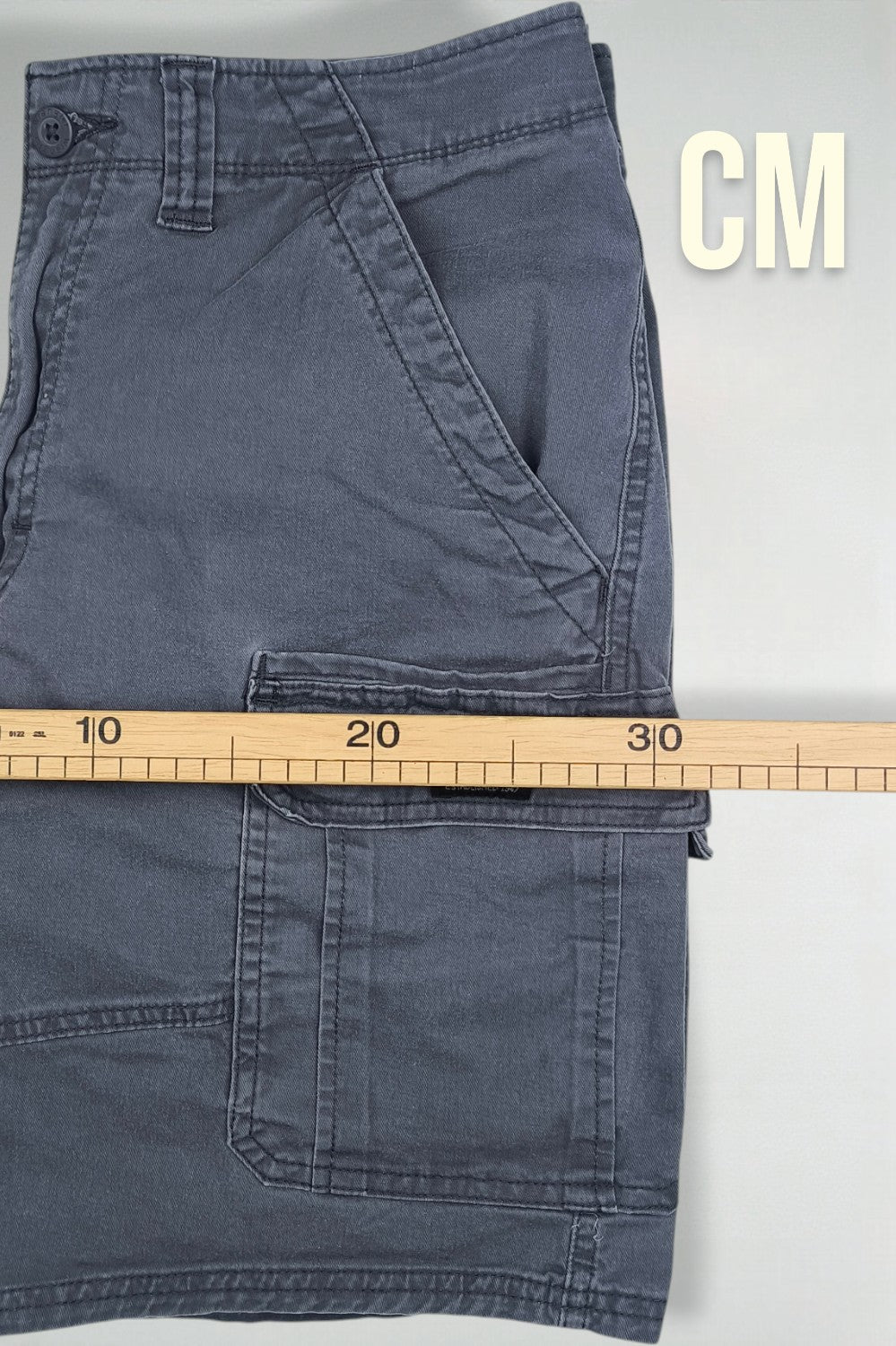 Vintage Wrangler Relaxed Fit Cargo Shorts Grey W32 Utility