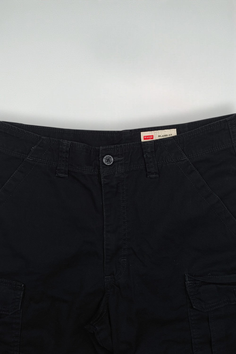 Vintage Wrangler Relaxed Fit Cargo Shorts Black