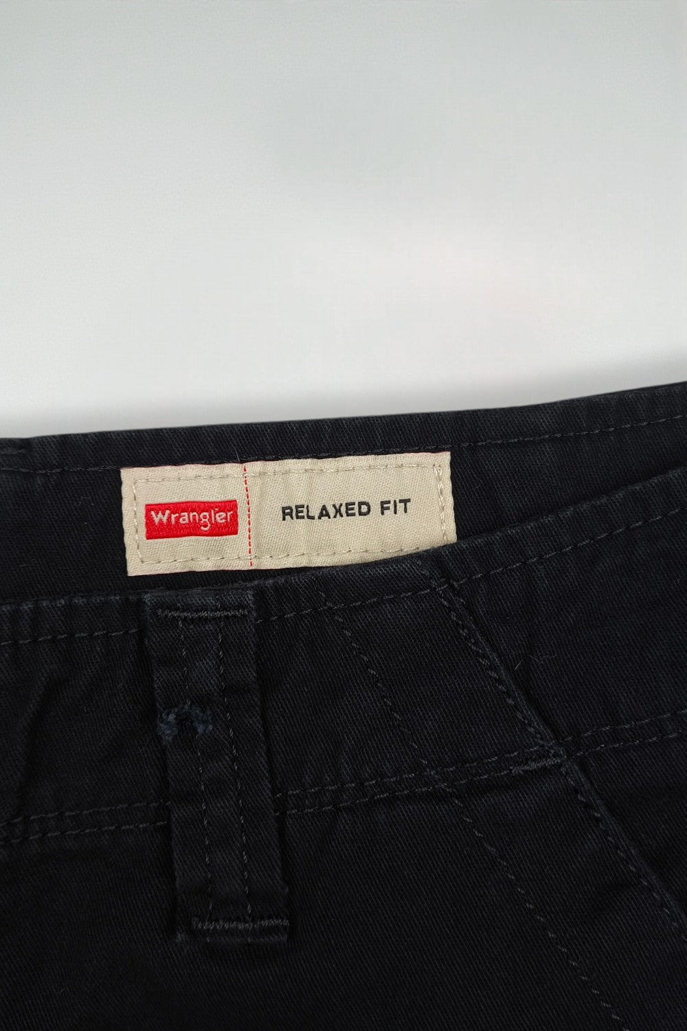 Vintage Wrangler Relaxed Fit Cargo Shorts Black