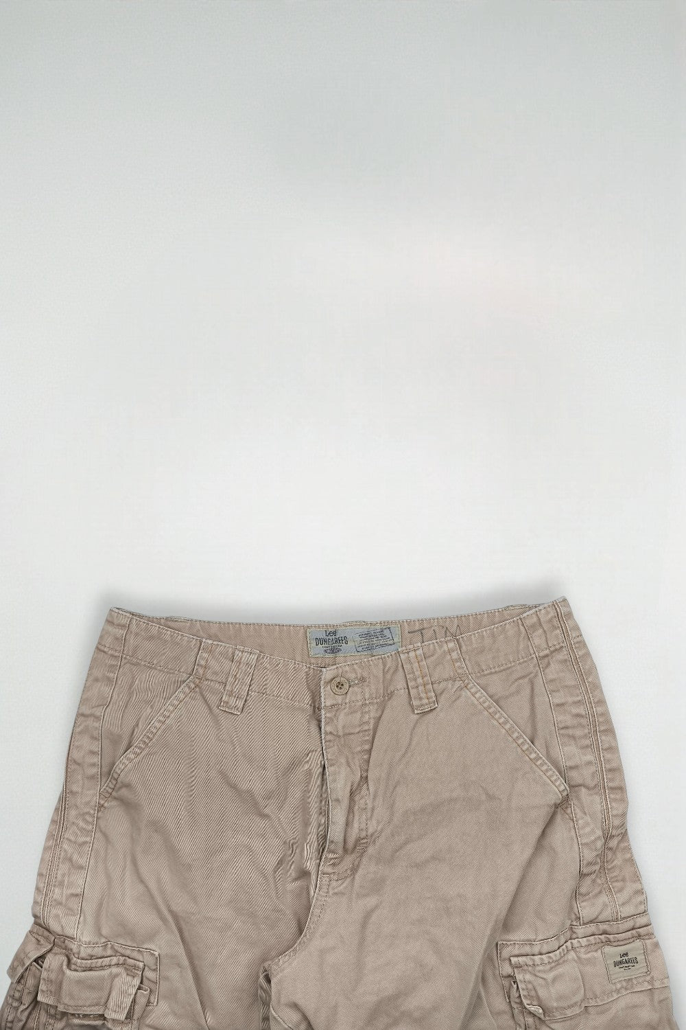 Vintage Lee Dungarees Cargo Shorts Beige