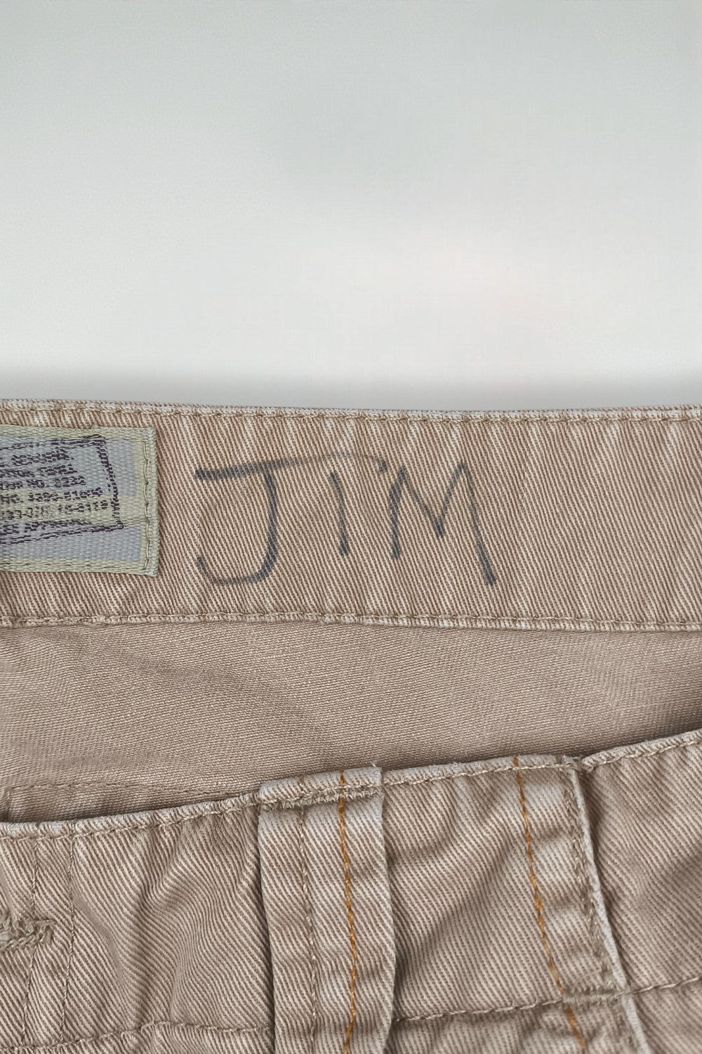 Vintage Lee Dungarees Cargo Shorts Beige