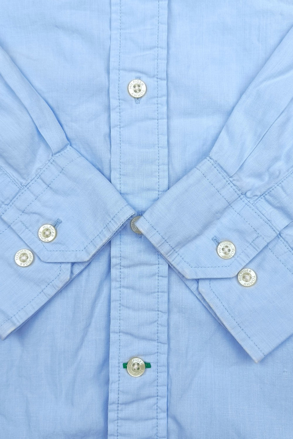 Second-hand Tommy Hilfiger Regular Fit Light Blue Cotton Shirt