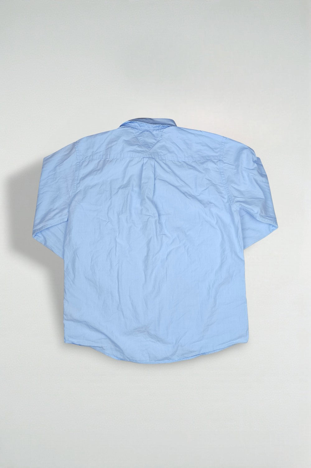 Second-hand Tommy Hilfiger Regular Fit Light Blue Cotton Shirt