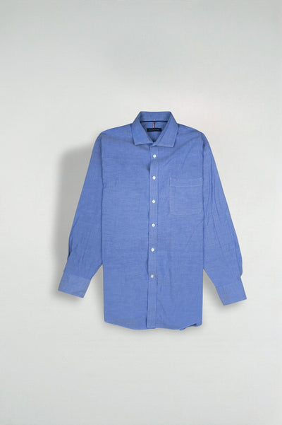 Tommy Hilfiger Oxford Shirt Blue L Long Sleeve Casual