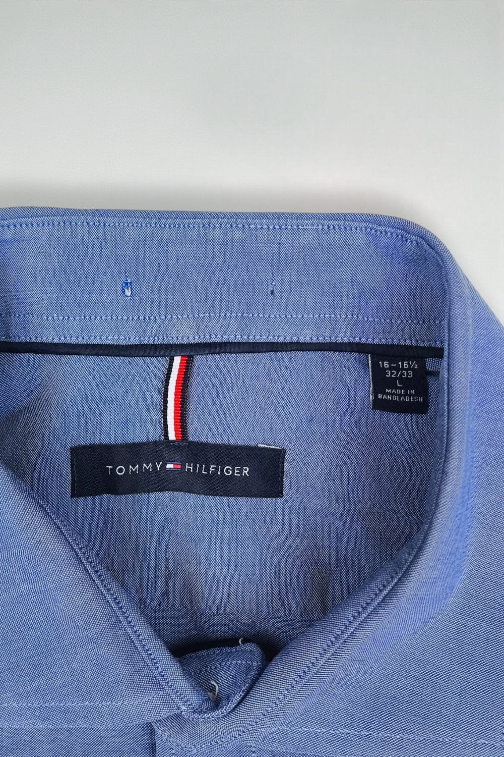 Tommy Hilfiger Oxford Shirt Blue L Long Sleeve Casual