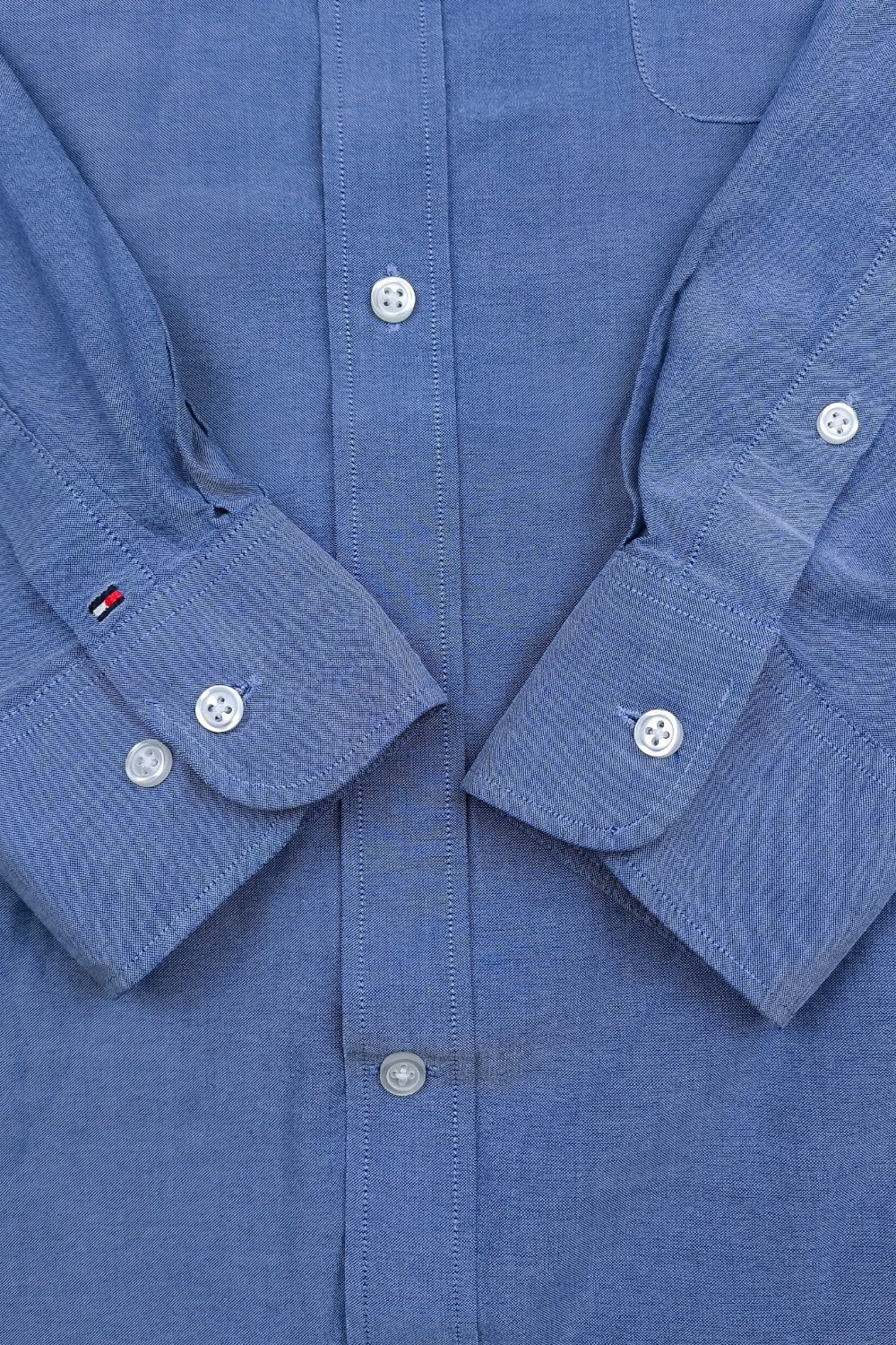 Tommy Hilfiger Oxford Shirt Blue L Long Sleeve Casual
