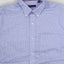 Tommy Hilfiger Button Down Shirt Purple Check Cotton Size L