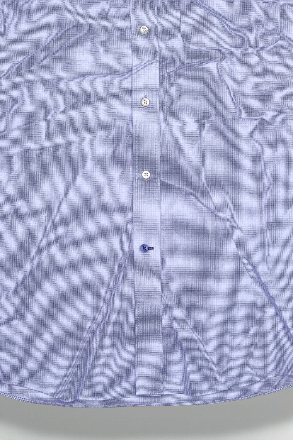 Tommy Hilfiger Button Down Shirt Purple Check Cotton Size L