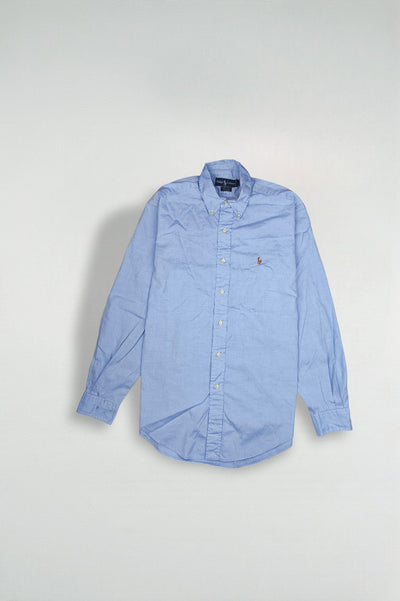 Vintage Ralph Lauren Yarmouth Oxford Shirt Blue XL Hong Kong