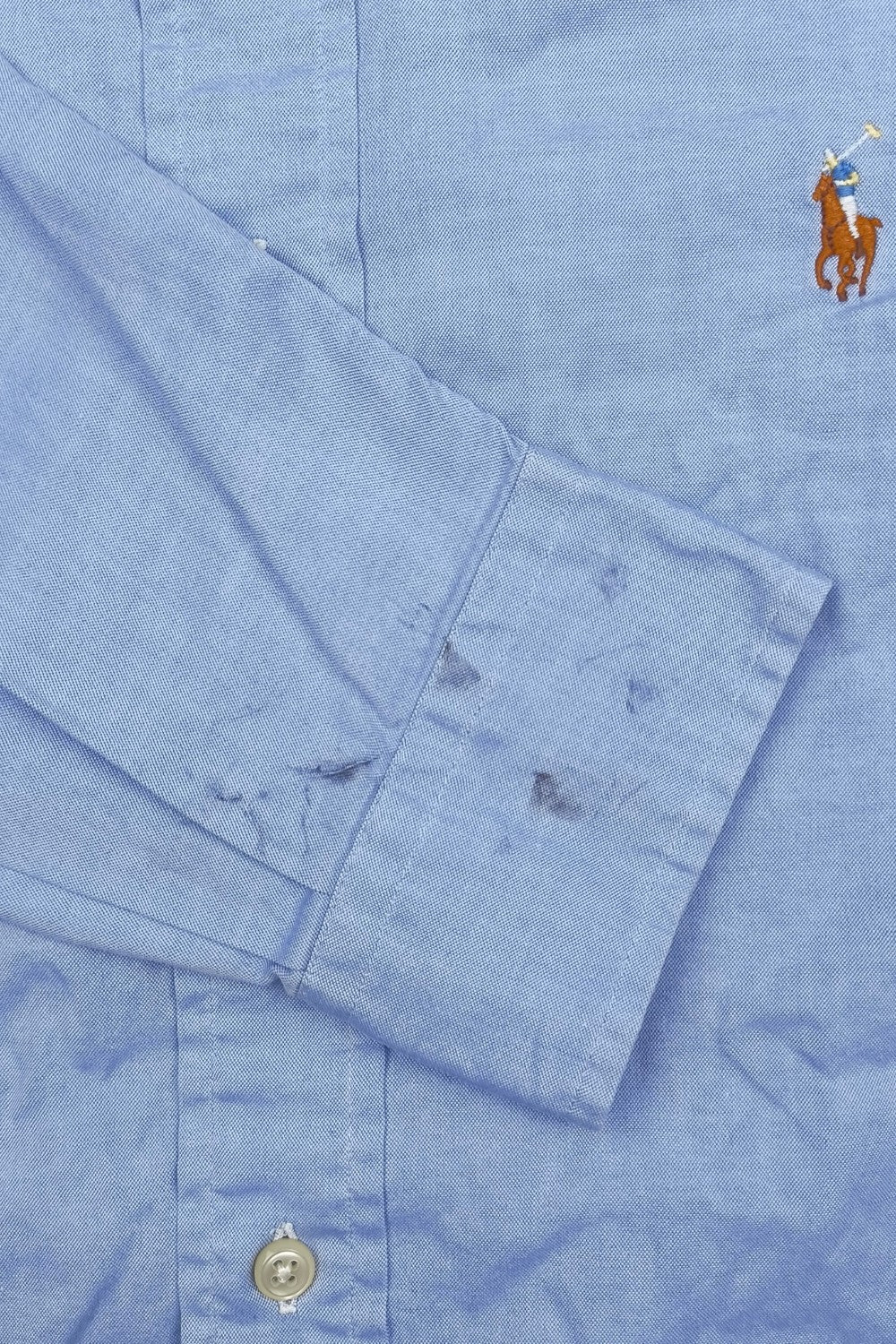Vintage Ralph Lauren Yarmouth Oxford Shirt Blue XL Hong Kong