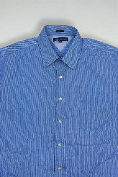 Second-hand Tommy Hilfiger Striped Shirt Blue | Regular Fit