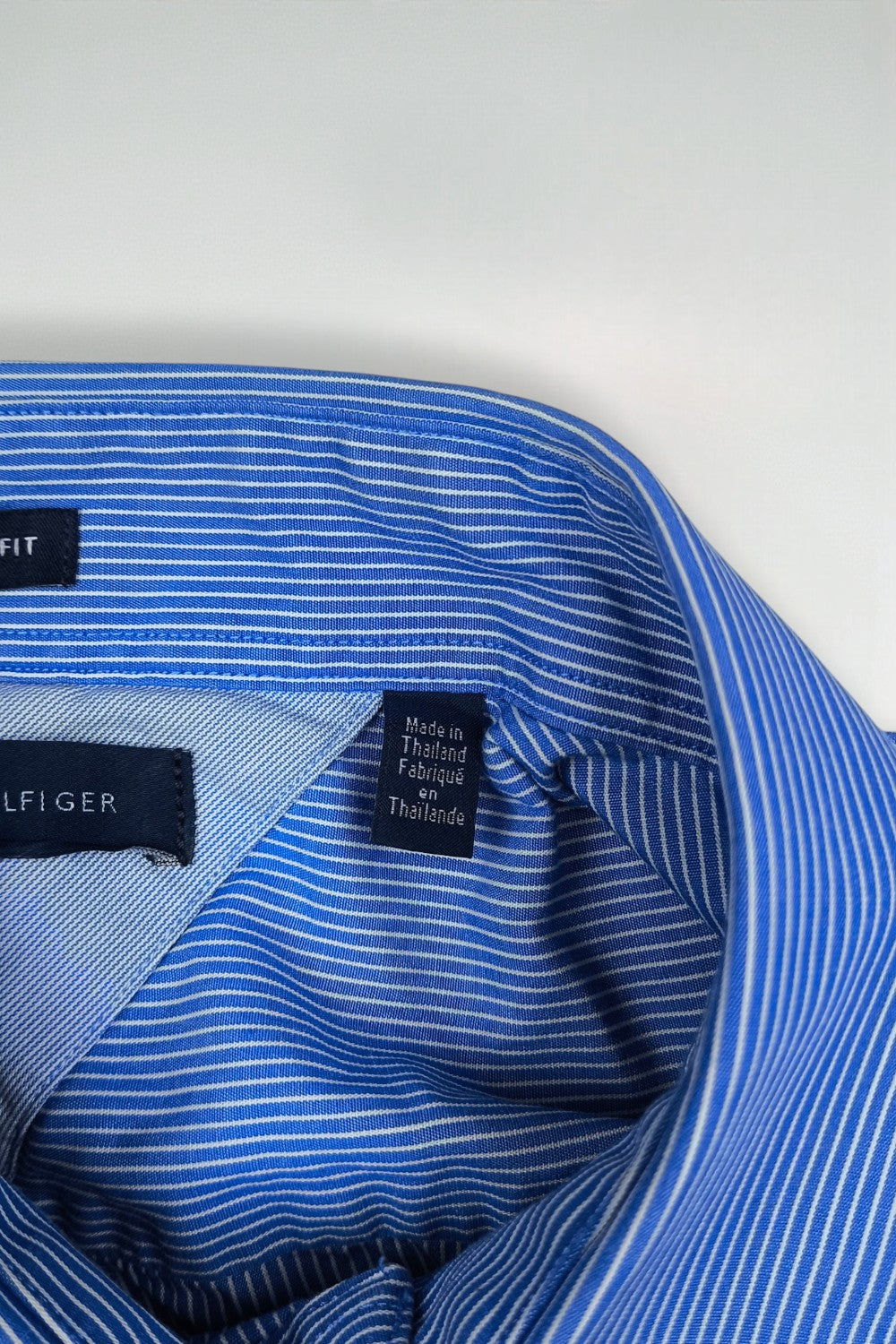Second-hand Tommy Hilfiger Striped Shirt Blue | Regular Fit