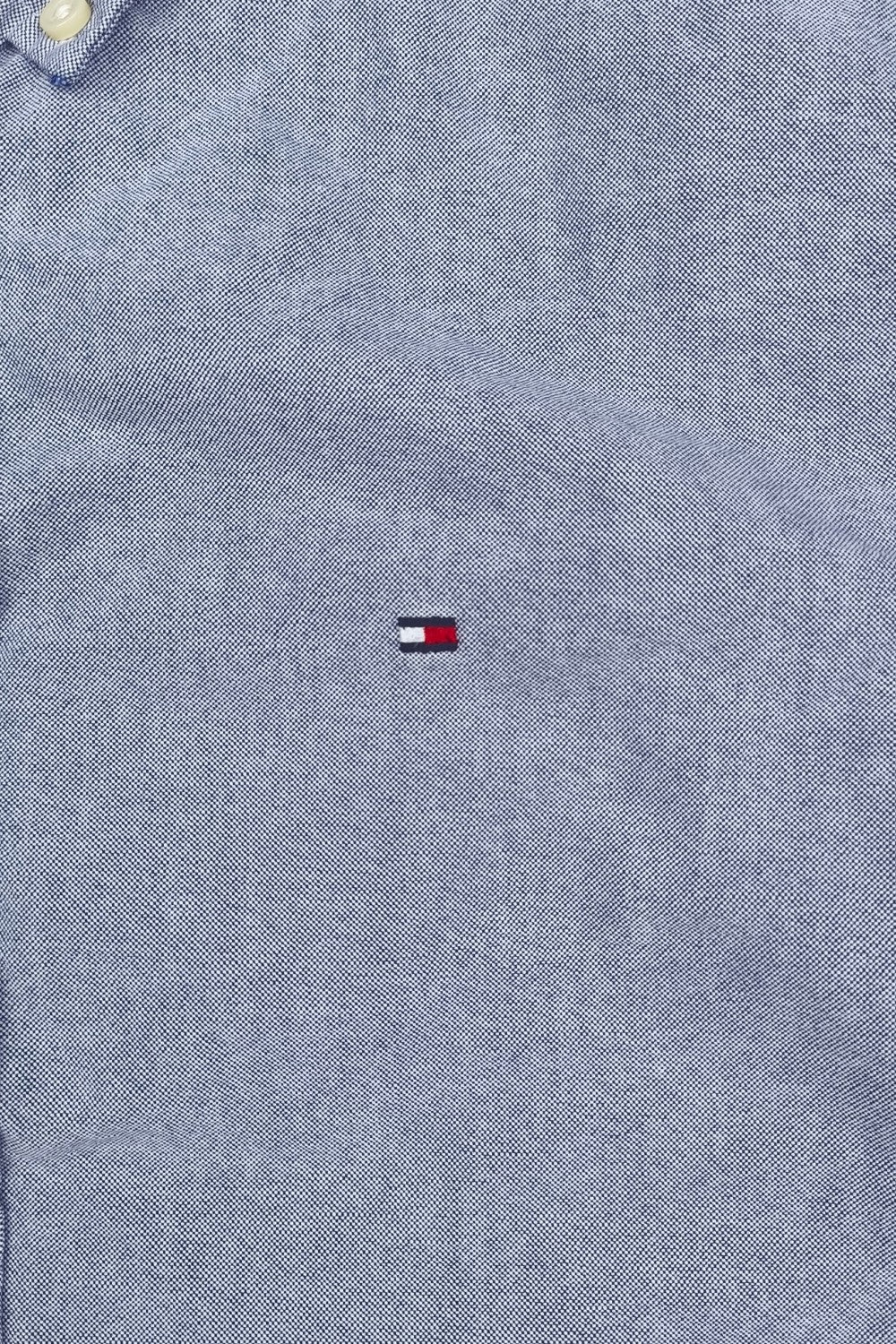 Second-hand Tommy Hilfiger Blue Oxford Shirt | Custom Fit Cotton