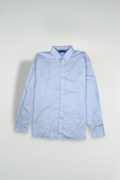 Second-hand Tommy Hilfiger Light Blue Stretch Shirt | Classic Fit