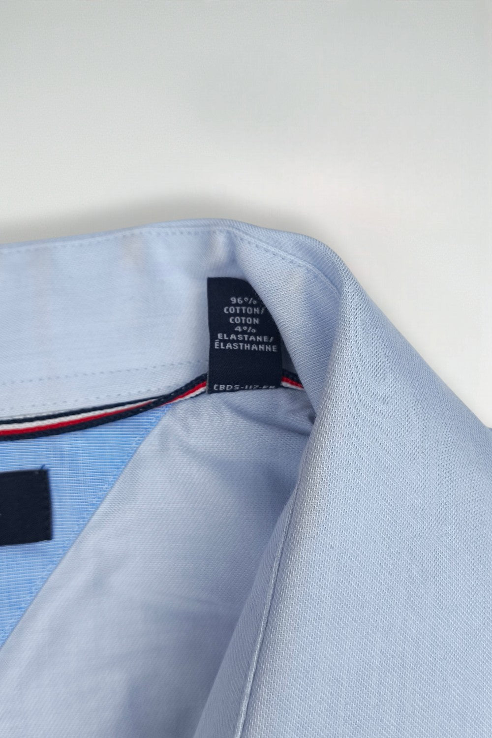 Second-hand Tommy Hilfiger Light Blue Stretch Shirt | Classic Fit