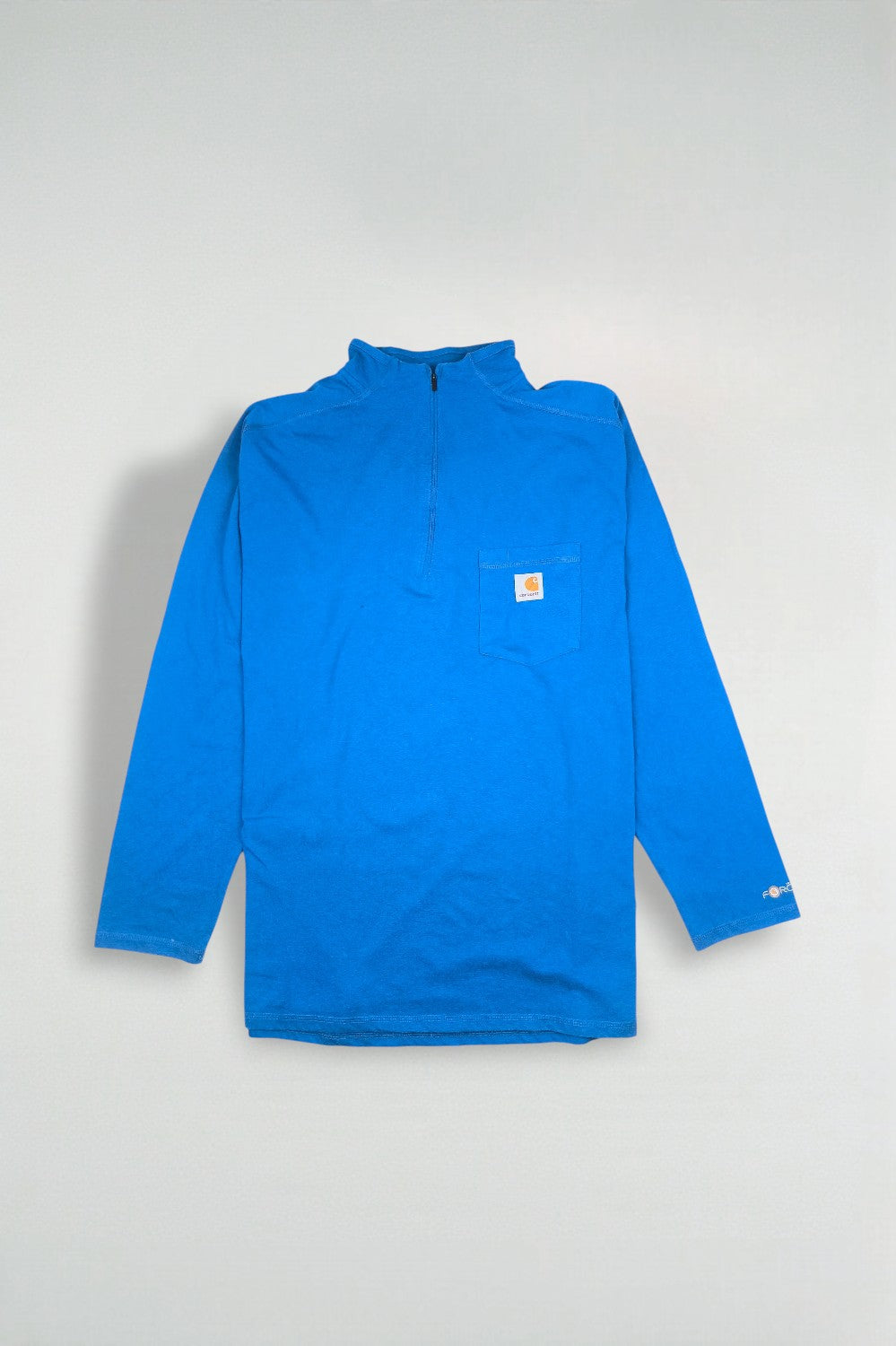 Second-hand Carhartt Force Quarter-Zip Blue | XL Relaxed Fit