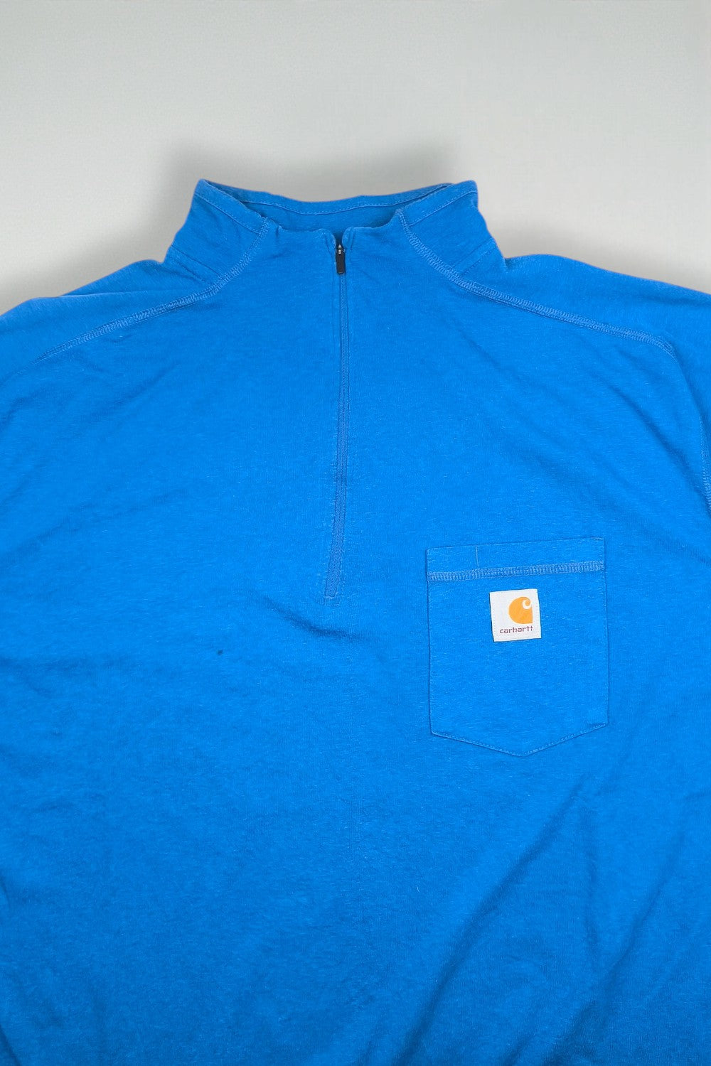 Second-hand Carhartt Force Quarter-Zip Blue | XL Relaxed Fit
