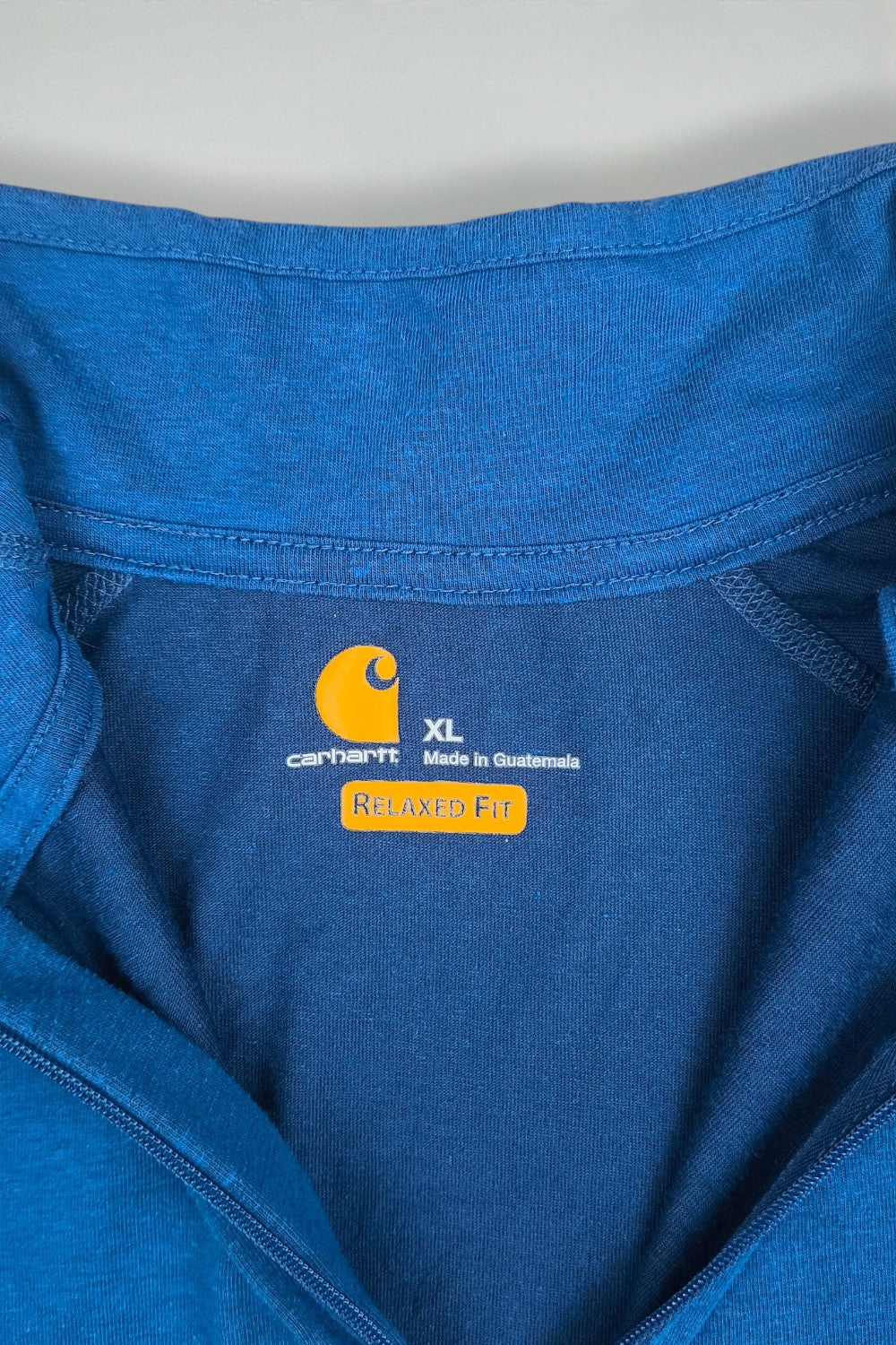 Second-hand Carhartt Force Quarter-Zip Blue | XL Relaxed Fit