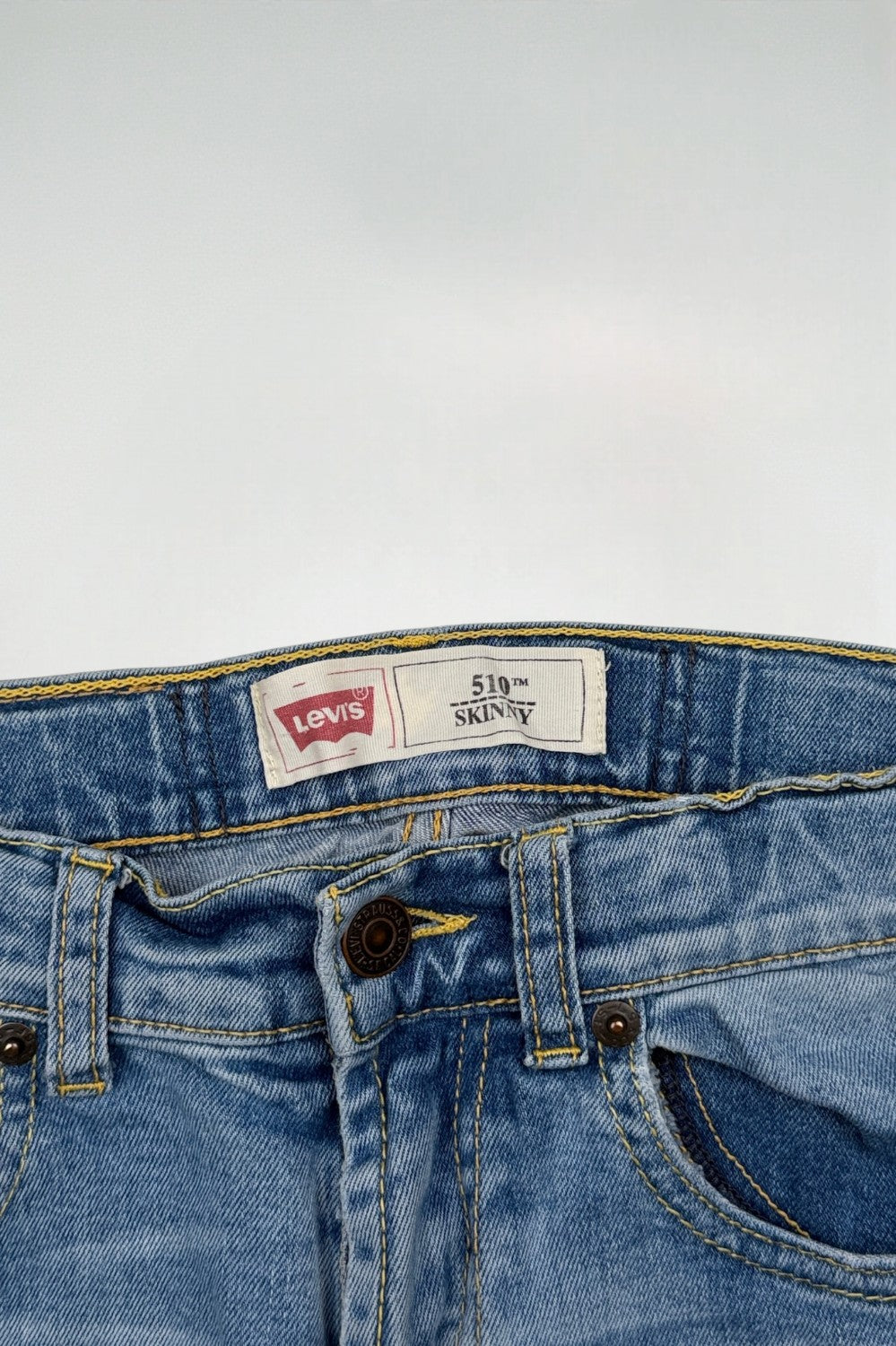 Second-hand Levi's Kids 510 Skinny Jeans Light Blue | 12 W27 L26