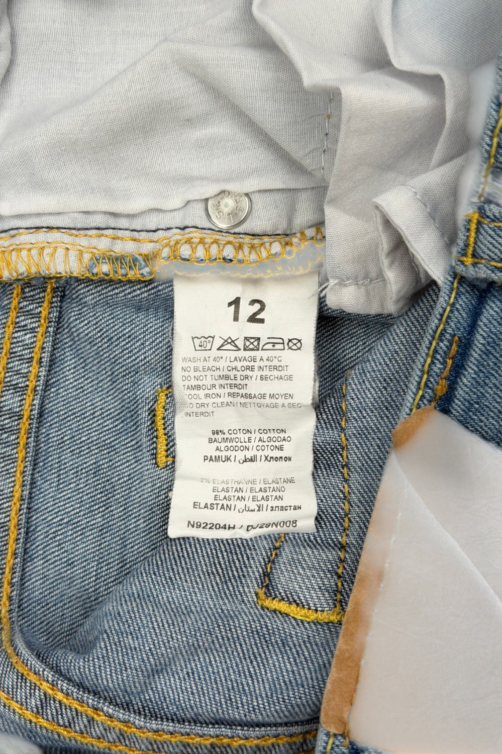 Second-hand Levi's Kids 510 Skinny Jeans Light Blue | 12 W27 L26
