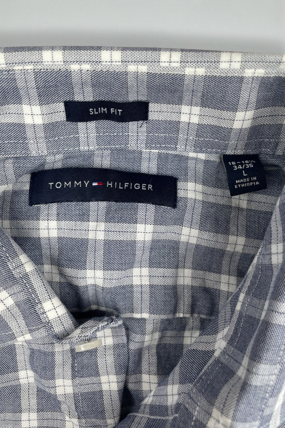 Second-hand Tommy Hilfiger Checkered Shirts x5 L | Men's Preppy