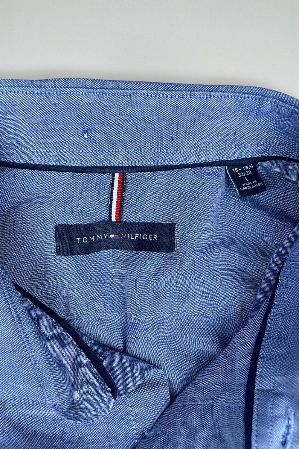 Second-hand Tommy Hilfiger x3 Shirt Bundle Blue Pink Navy | L