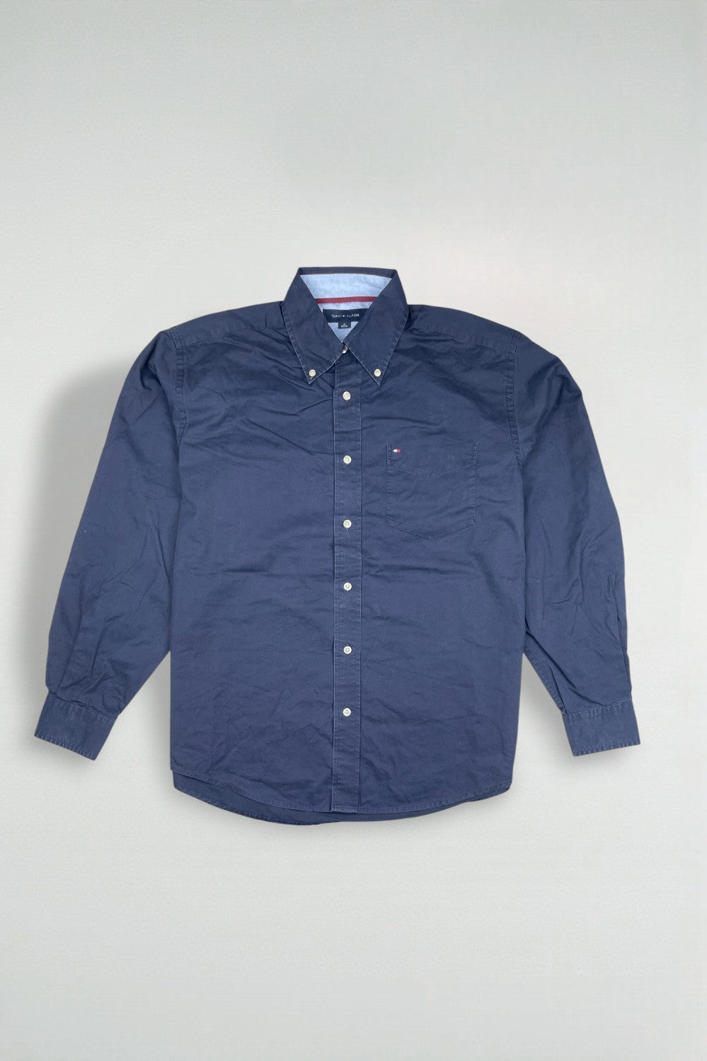 Second-hand Tommy Hilfiger x3 Shirt Bundle Blue Pink Navy | L