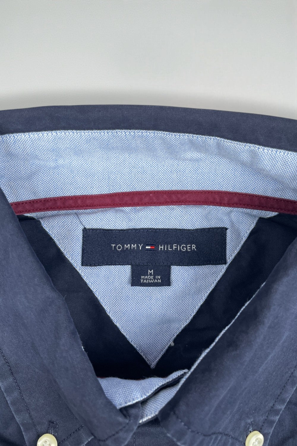Second-hand Tommy Hilfiger x3 Shirt Bundle Blue Pink Navy | L