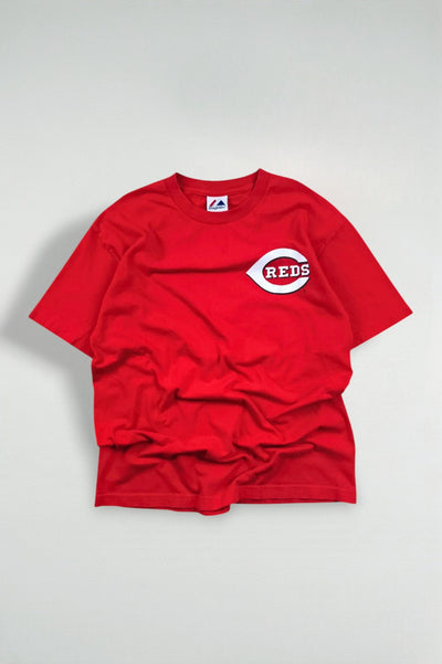 Maglietta MLB vintage Majestic Cincinnati Reds rossa | Abbigliamento della squadra anni 2000 