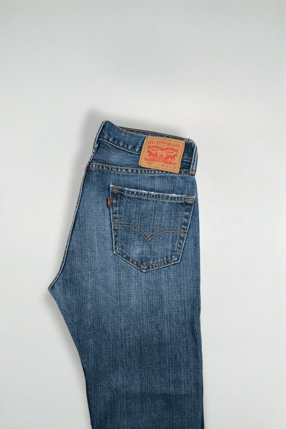 Jeans Levi's 505 a gamba dritta blu vintage | Pantaloni in denim anni 2000