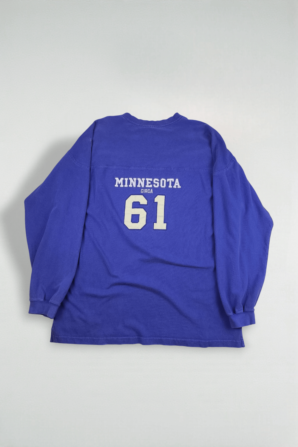 Maglia da football vintage a maniche lunghe NFL dei Minnesota Vikings, viola | Abbigliamento originale anni 2000